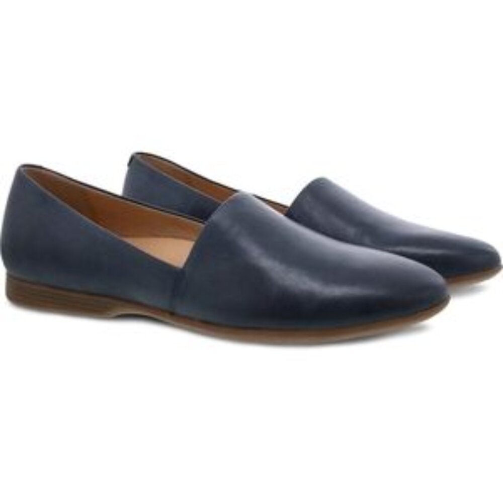 Dansko Larisa Navy Milled Nappa Flat - Picture 14 of 16